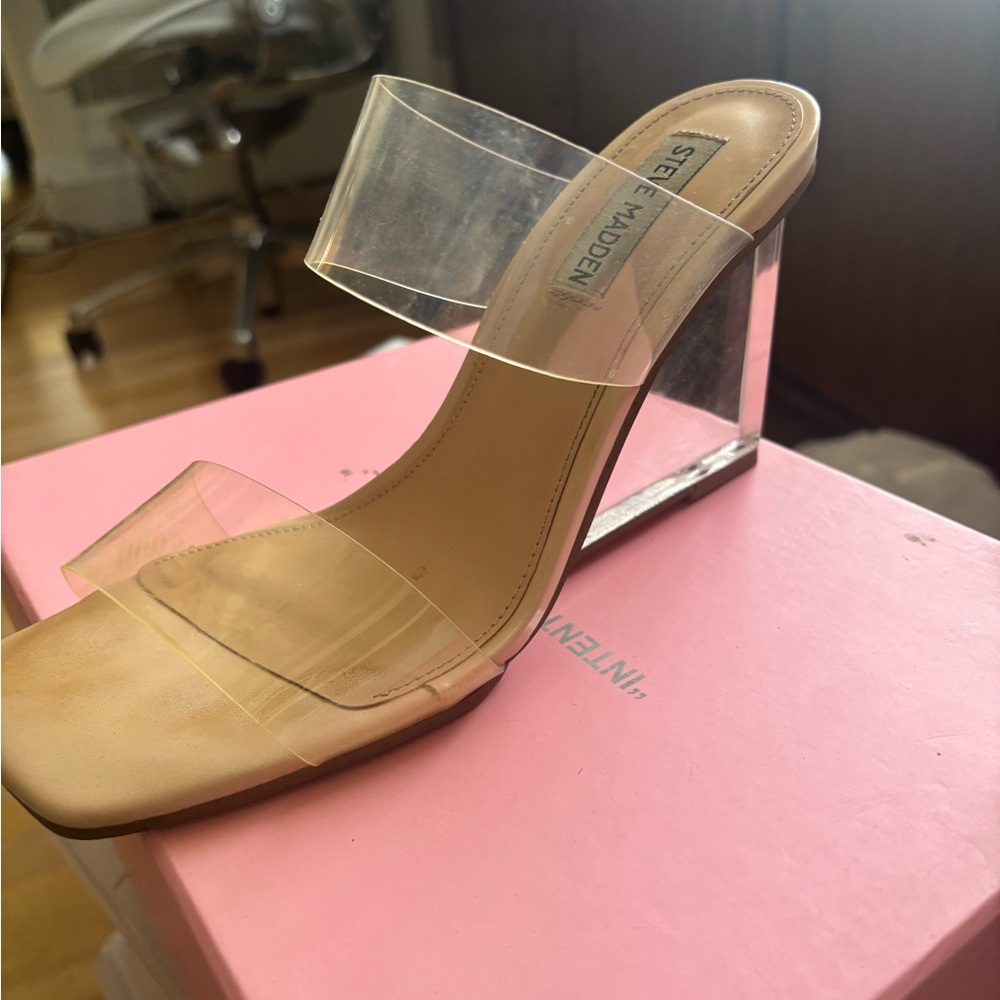 Steve Madden Transparent Strap Sandals